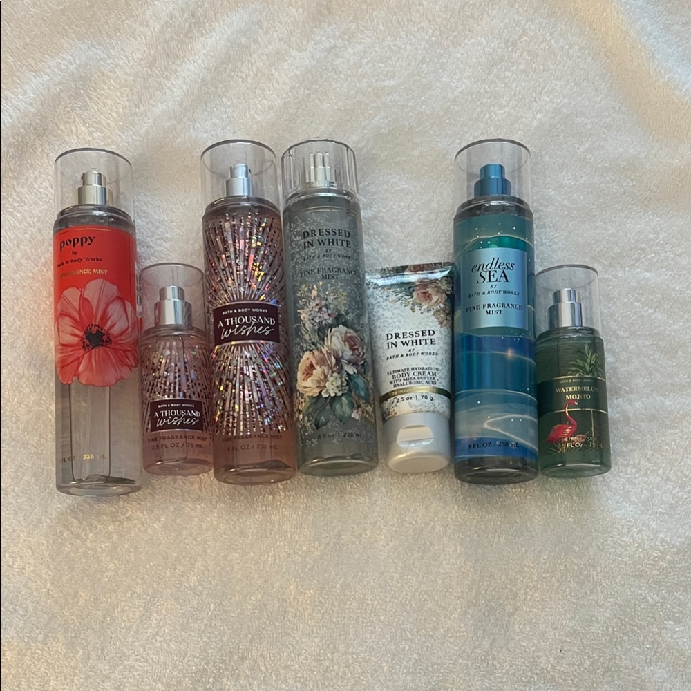 Bath & Body Works Body Wash Collection - Red, Pink, Blue, Green